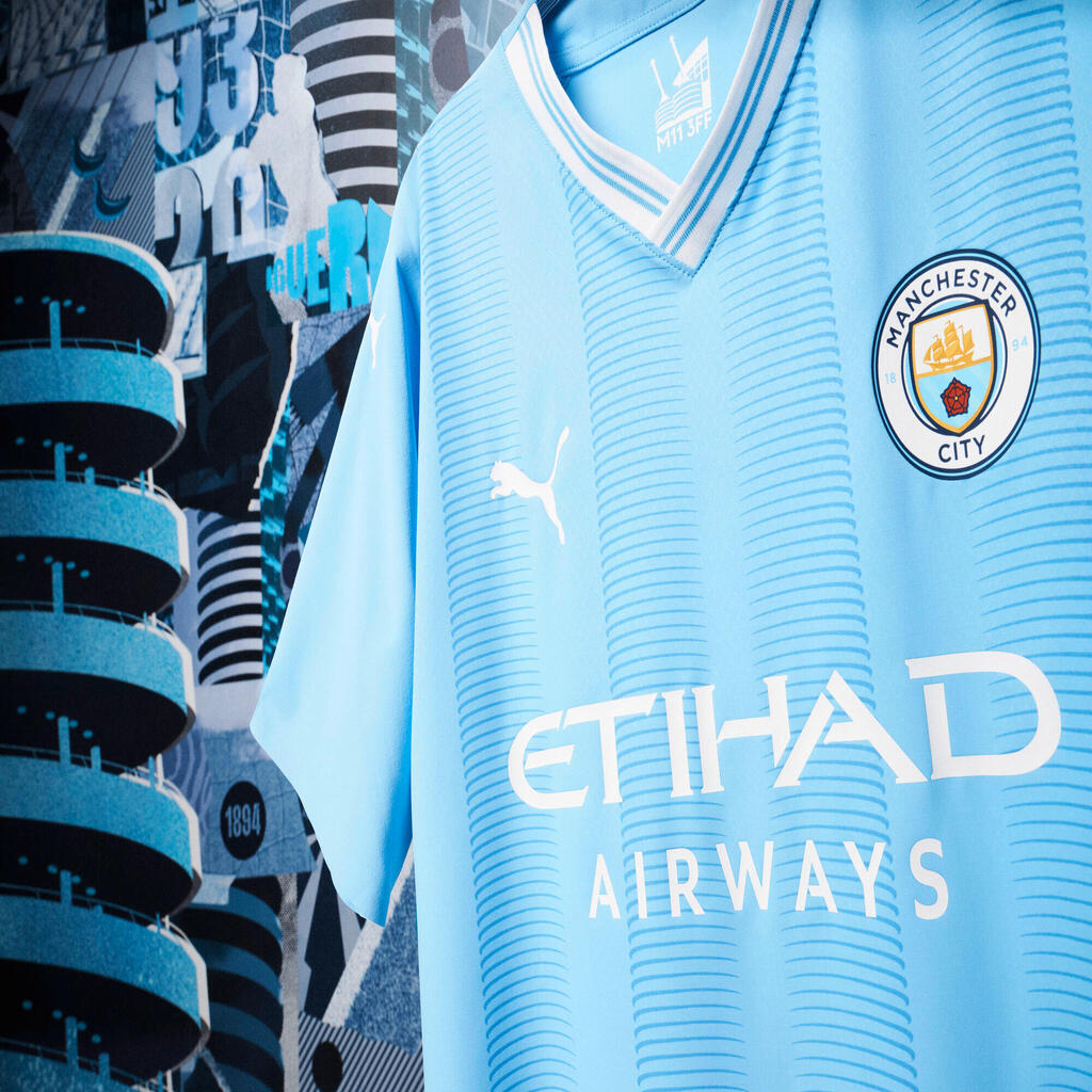 Kids' Manchester City Home Shirt - 23/24 Season